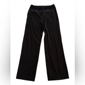 Larry Levine Black Pants with lace detail